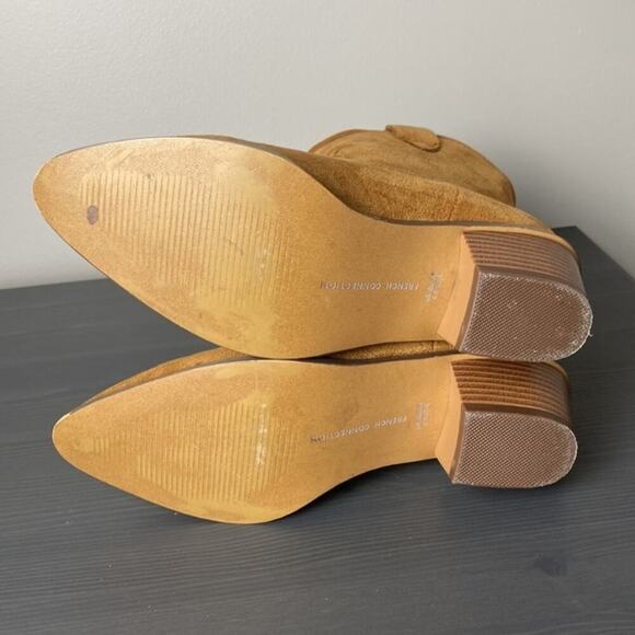 French Connection Carrie Western Faux Suede Bootie Size 6.5 - Picture 6 of 9